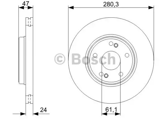 Тормозной диск BOSCH 0986479743