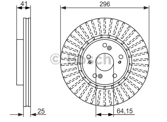 Тормозной диск BOSCH 0986479744