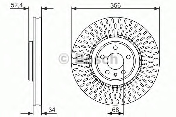 Тормозной диск BOSCH 0986479748