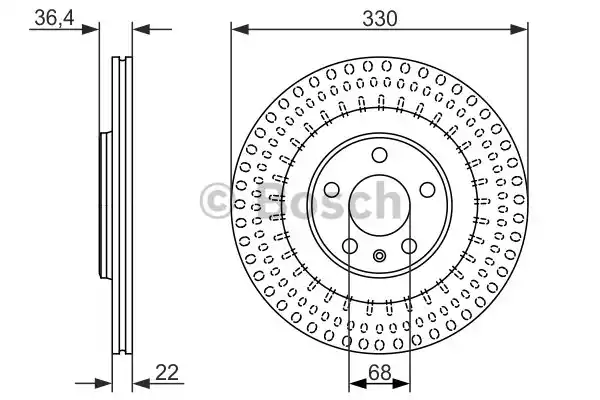 0986479750 BOSCH Тормозные диски