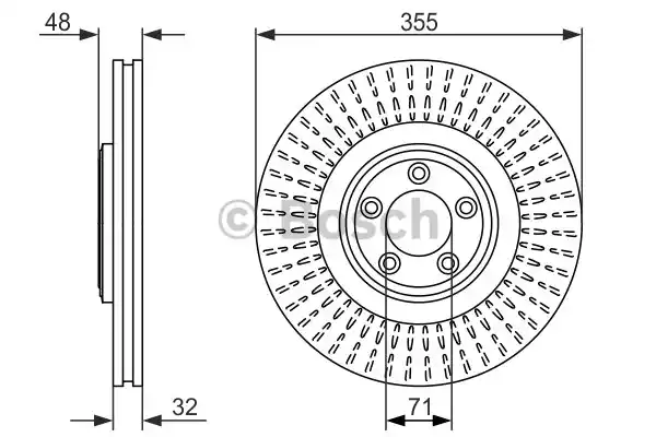 Тормозной диск BOSCH 0986479754