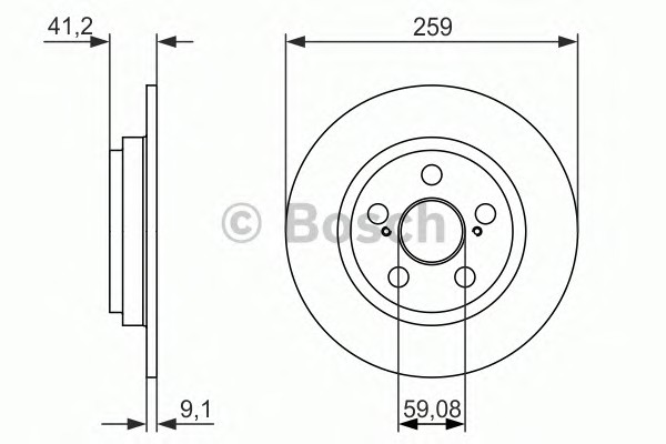 Тормозной диск BOSCH 0986479766