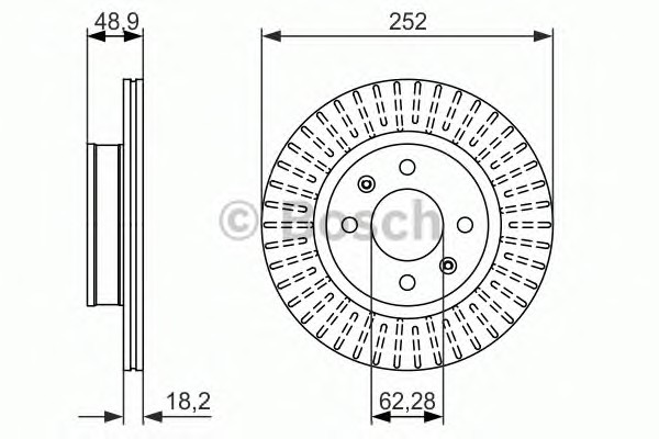 Тормозной диск BOSCH 0986479770