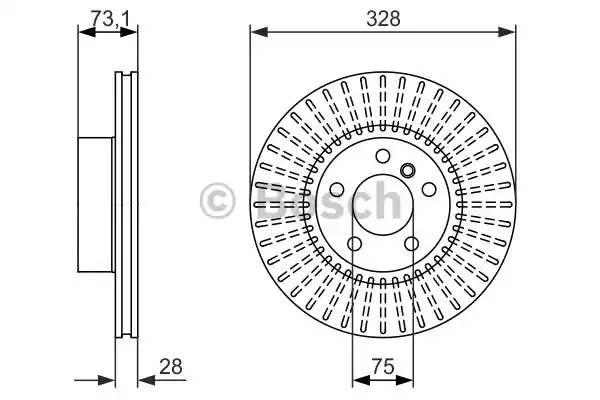 Тормозной диск BOSCH 0986479771