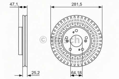 Тормозные диски BOSCH 0986479781