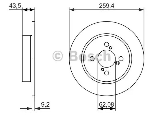 Тормозные диски BOSCH 0986479792