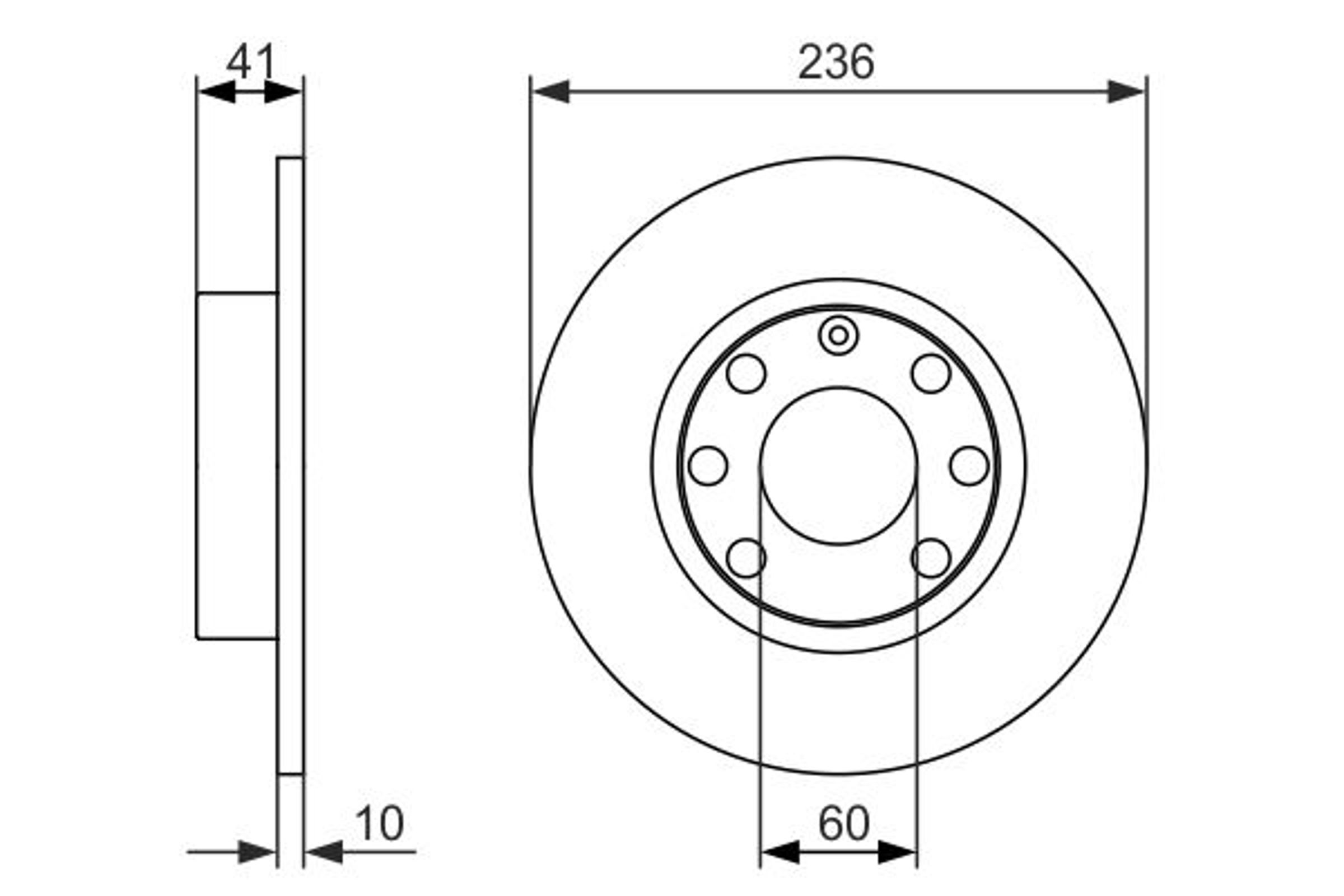 0986479829 BOSCH Диск тормозной