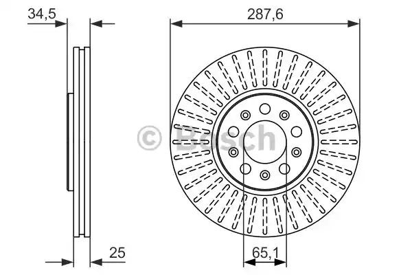 0986479914 BOSCH Тормозные диски