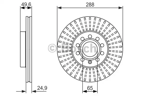 0986479939 BOSCH Тормозные диски