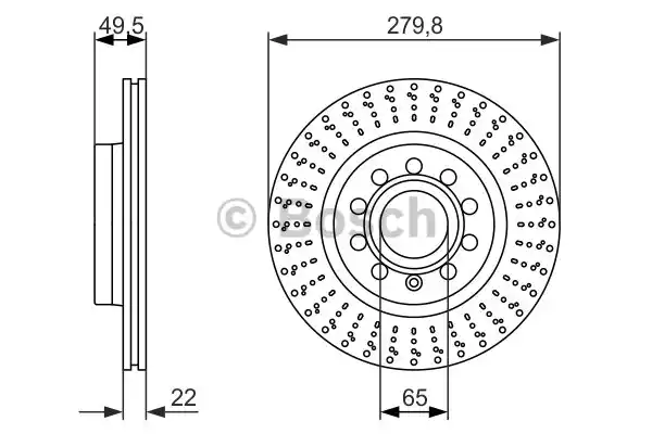 0986479940 BOSCH Тормозные диски