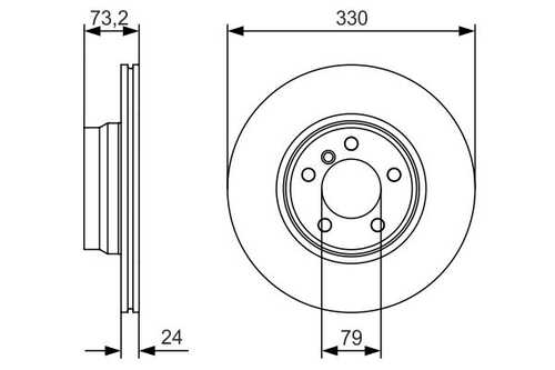 Тормозные диски BOSCH 0986479A06