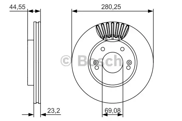 Тормозные диски BOSCH 0986479A12