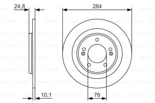 Тормозной диск BOSCH 0986479A13