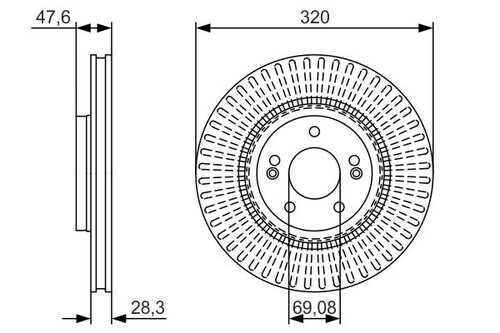 Тормозные диски BOSCH 0986479A21