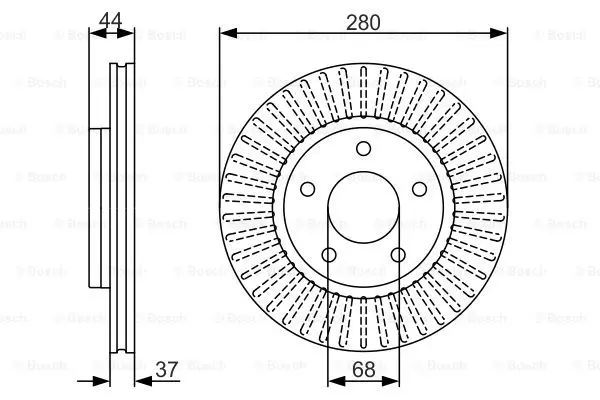 0986479A28 BOSCH Тормозные диски