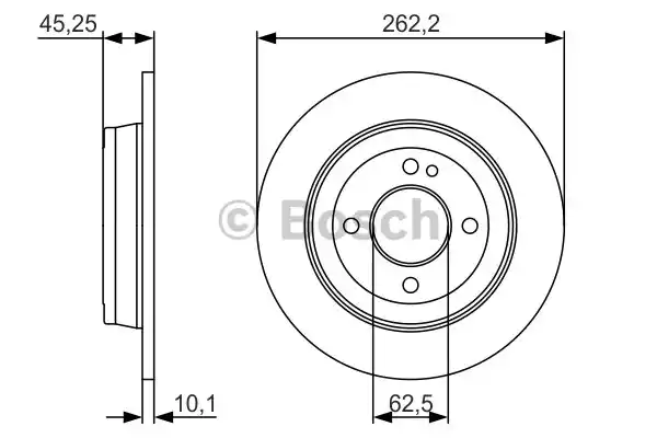 0986479A44 BOSCH Тормозные диски