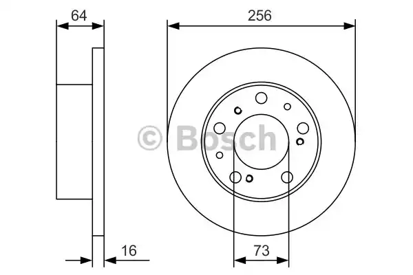 Тормозной диск BOSCH 0986479A89