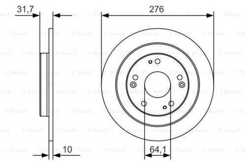 Тормозной диск BOSCH 0986479A92