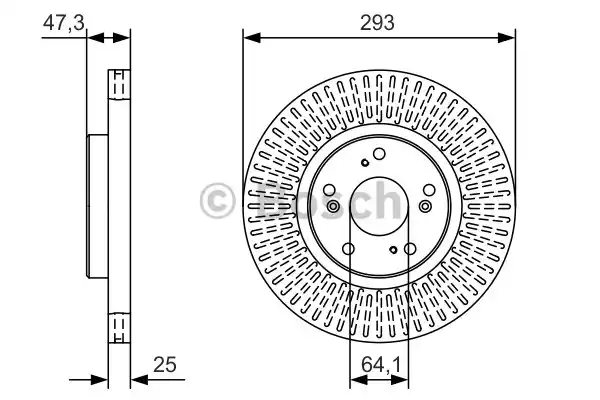 Тормозные диски BOSCH 0986479B02