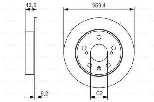 Тормозные диски BOSCH 0986479C44