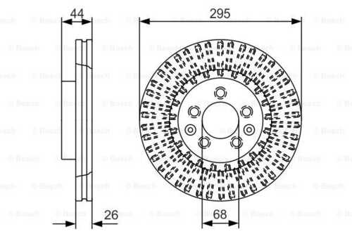Тормозной диск BOSCH 0986479D16