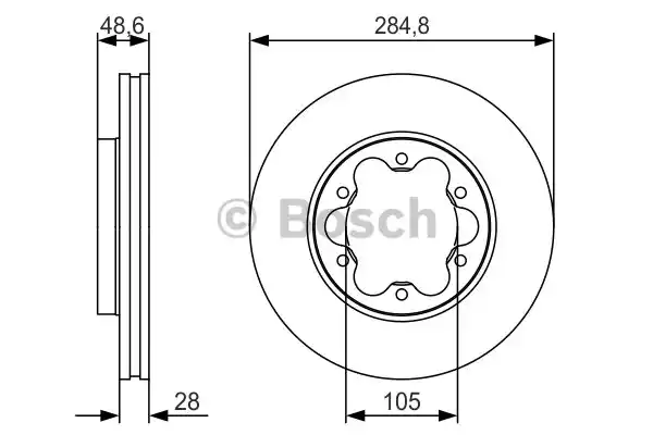 Тормозной диск BOSCH 0986479R27