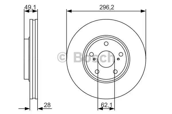 Тормозной диск BOSCH 0986479R28