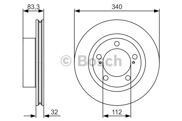 Тормозной диск BOSCH 0986479R29