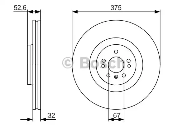 Тормозной диск BOSCH 0986479R31