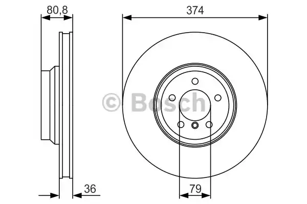 Тормозные диски BOSCH 0986479R35