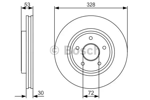 Тормозной диск BOSCH 0986479R48