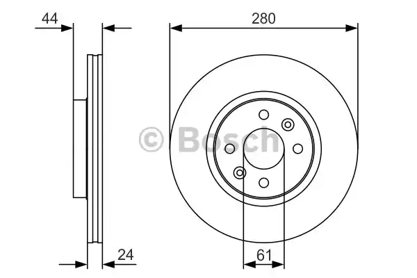 Тормозной диск BOSCH 0986479R67