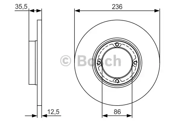 Тормозные диски BOSCH 0986479R81