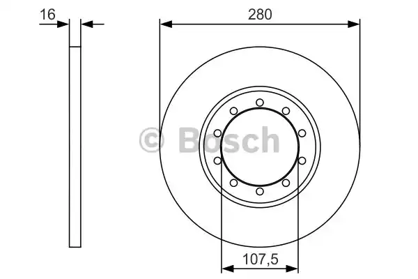 Тормозной диск BOSCH 0986479R92