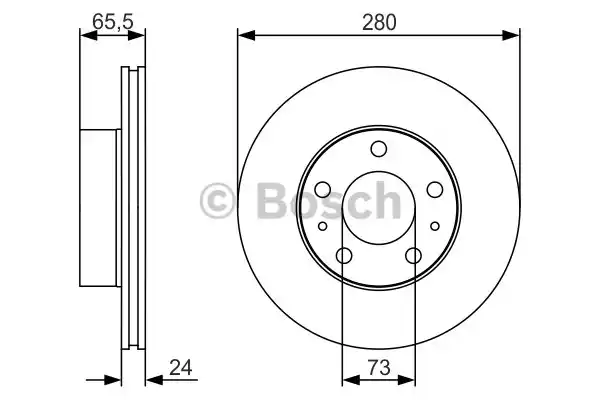 Тормозные диски BOSCH 0986479R98