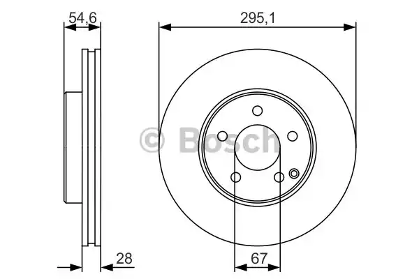 0986479R99 BOSCH Тормозные диски