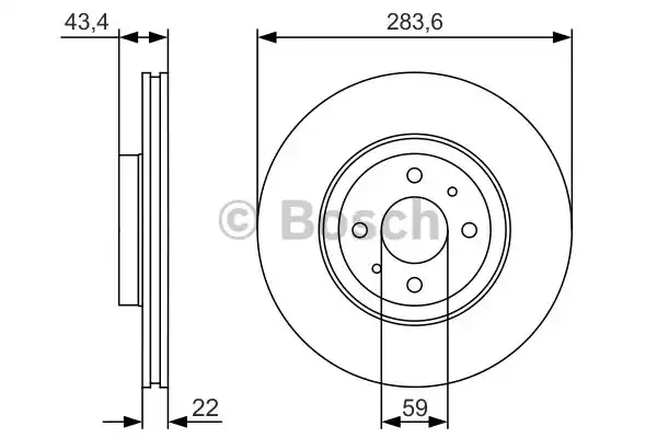 0986479S01 BOSCH Тормозные диски