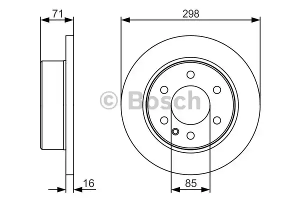 Тормозной диск BOSCH 0986479S05