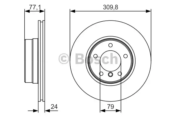 0986479S29 BOSCH Тормозные диски