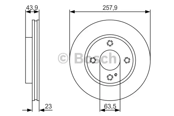 Тормозные диски BOSCH 0986479S38