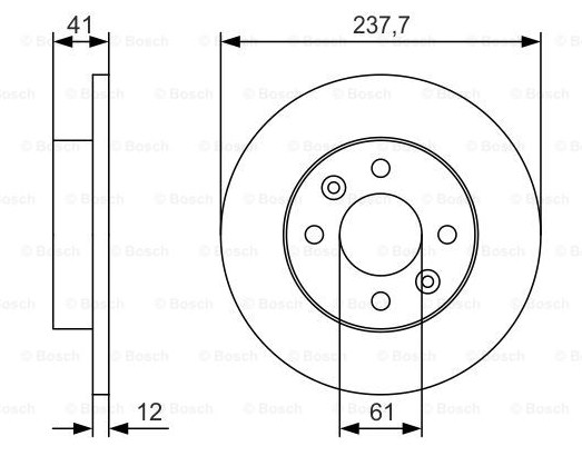 Тормозные диски BOSCH 0986479S45