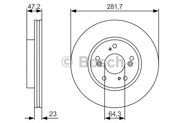 Тормозные диски BOSCH 0986479S47