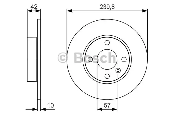 0986479S52 BOSCH Тормозные диски