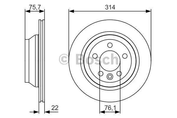 Тормозной диск BOSCH 0986479S54