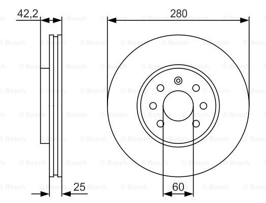 Тормозной диск BOSCH 0986479S55