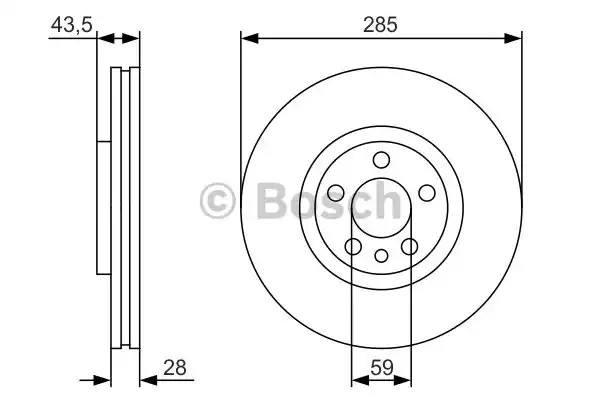 Тормозной диск BOSCH 0986479S62
