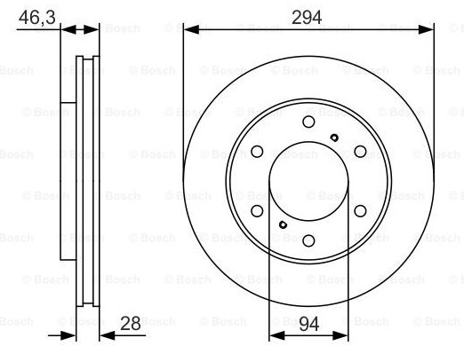 Тормозные диски BOSCH 0986479S63