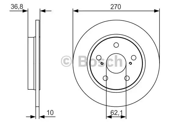 Тормозной диск BOSCH 0986479S64