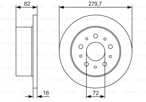 Тормозные диски BOSCH 0986479S73