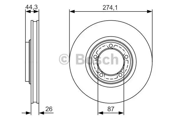 Тормозные диски BOSCH 0986479S79